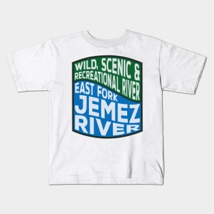 East Fork Jemez River Wild, Scenic and Recreational River wave Kids T-Shirt